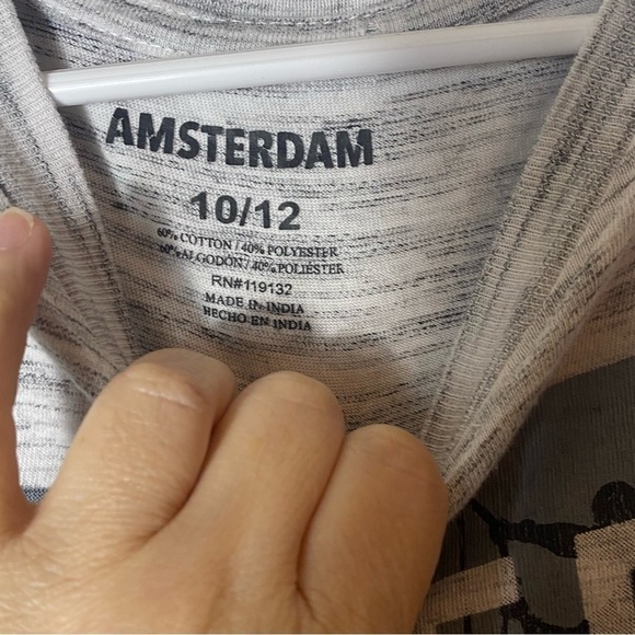 Amsterdam "Keep It Awesome" Boys Grey Tee Size:L(10-12) - Picture 5 of 5